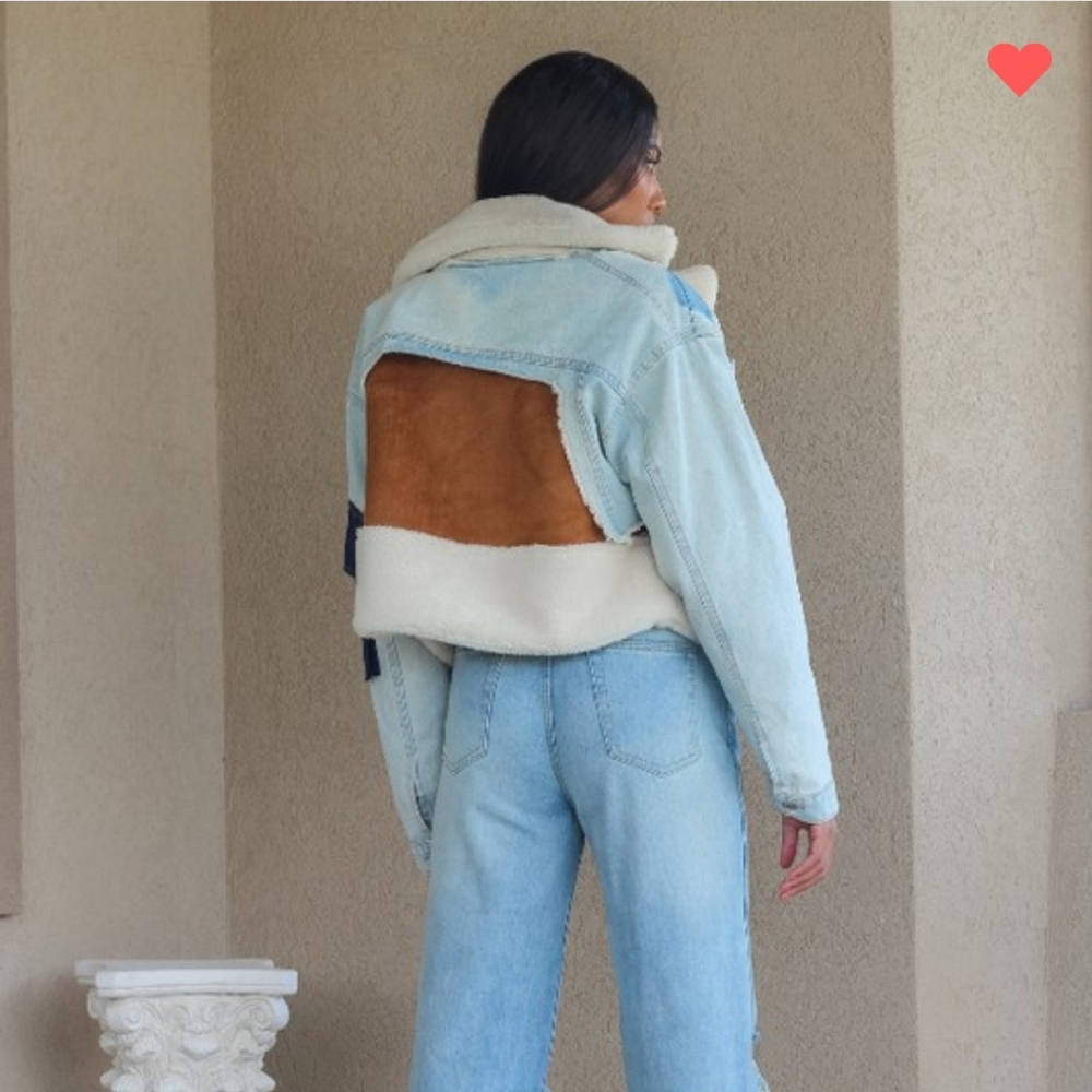 Denim Patchwork Jacket - image 4